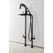 Aqua Vintage CCK8405DL Freestanding Tub Faucet with Supply Line, Stop Valve, Oil Rubbed Bronze CCK8405DL - alternate 2